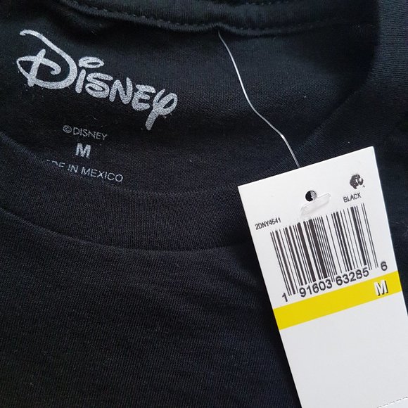 Disney Mickey Mouse Men Black T-Shirt - Sz M - NWT - Picture 4 of 5